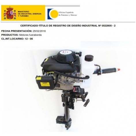 Motor fueraborda OZEAM 2,5CV 4 tiempos