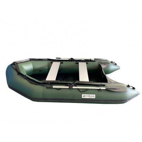 Gommone OZEAM 300 GREEN con pavimento di STECCHE di legno