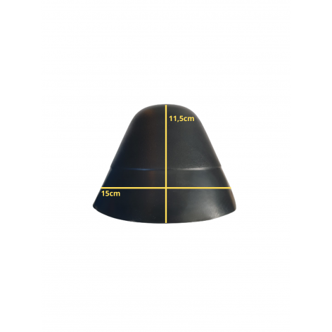 Rubber cone for pneumatic boats